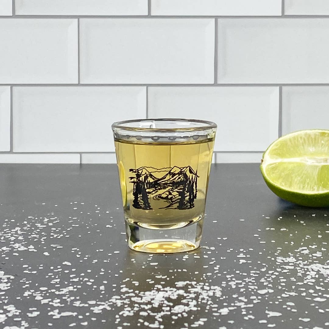 Mountains Shot Glass - Humble Abode