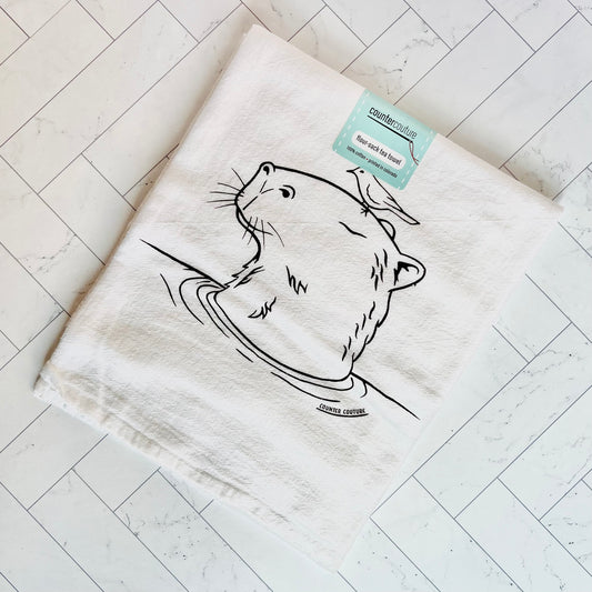 Capybara Tea Towel - Humble Abode
