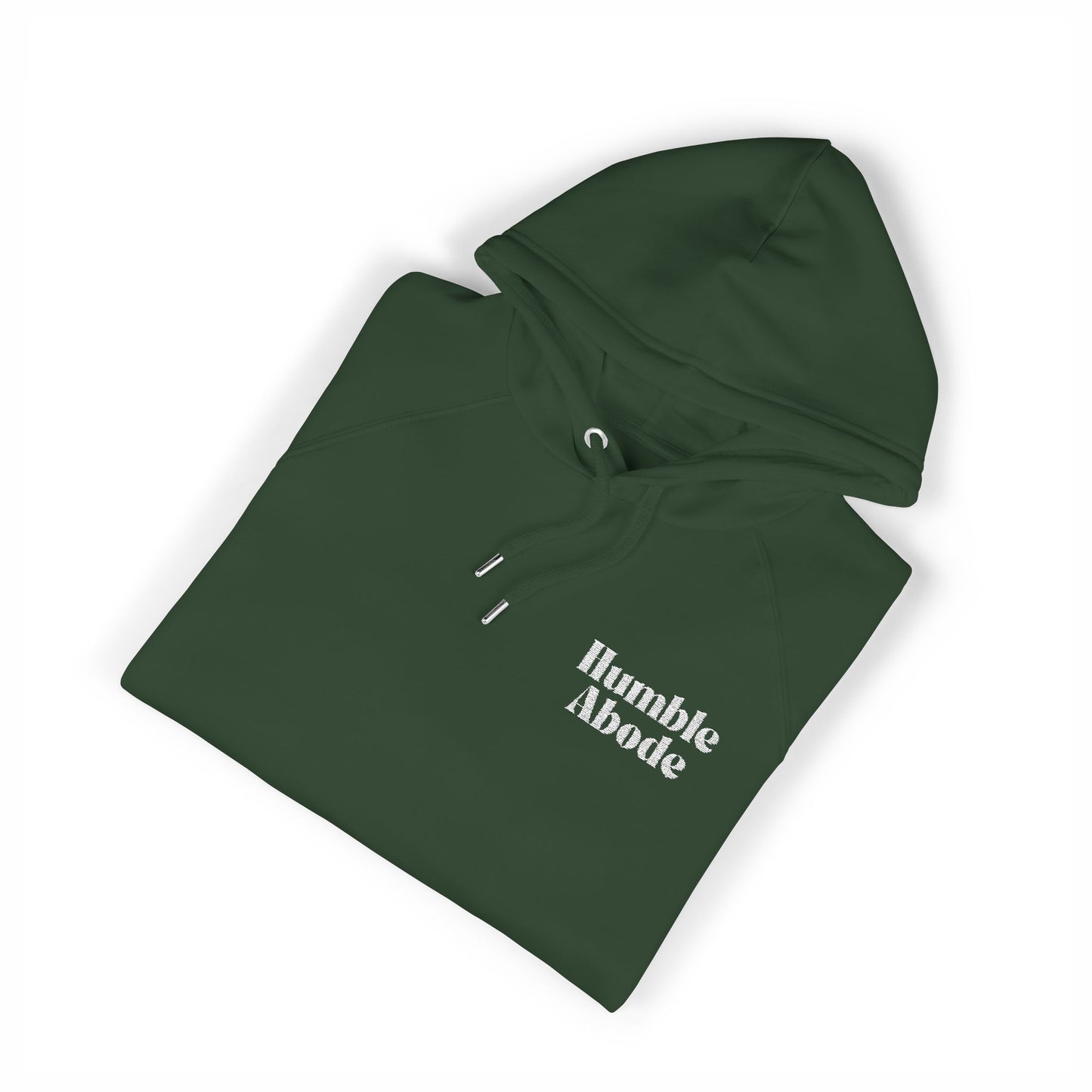 Unisex Hoodie with Embroidered Humble Abode White Logo