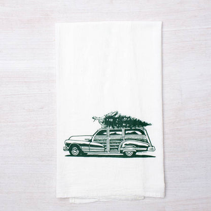 Christmas Tree Haul Tea Towel
