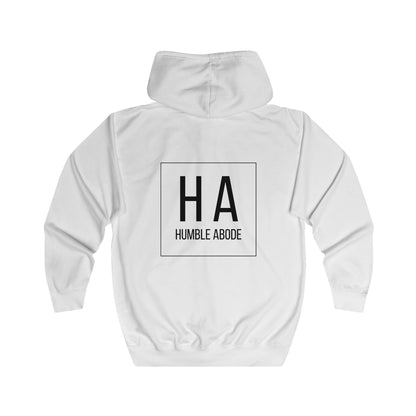 Zip-Up Unisex Hoodie - Light Colors w/ Bold HA Black Logo