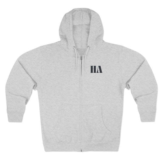 Zip-Up Hoodie with Black Humble Abode Logo