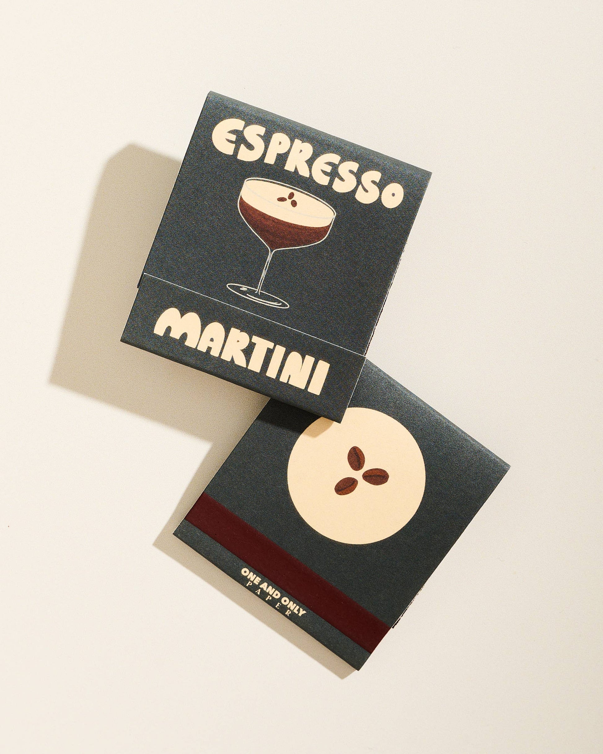 Espresso Martini Printed 10 Stem Matchbook - Humble Abode