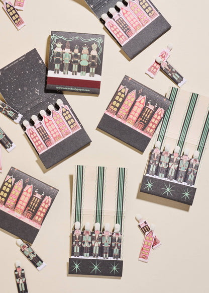 Wintry Village Printed 10 Stem Matchbook