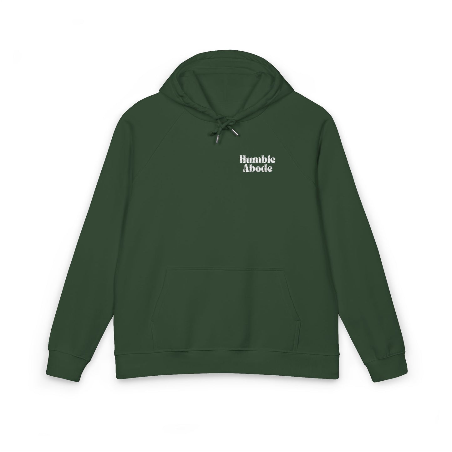 Unisex Hoodie with Embroidered Humble Abode White Logo