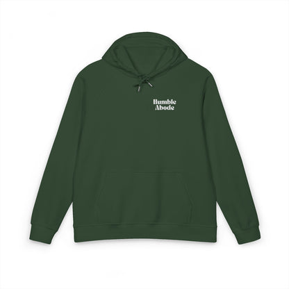 Unisex Hoodie with Embroidered Humble Abode White Logo
