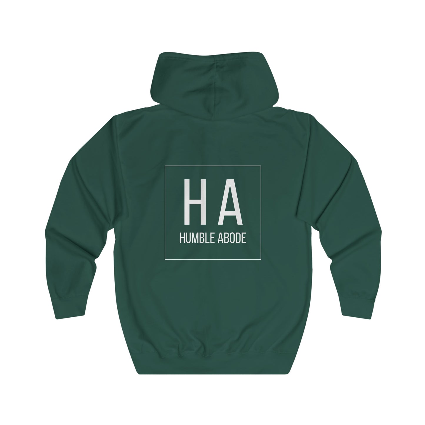 Zip-Up Unisex Hoodie - Dark Colors w/ Bold HA White Logo