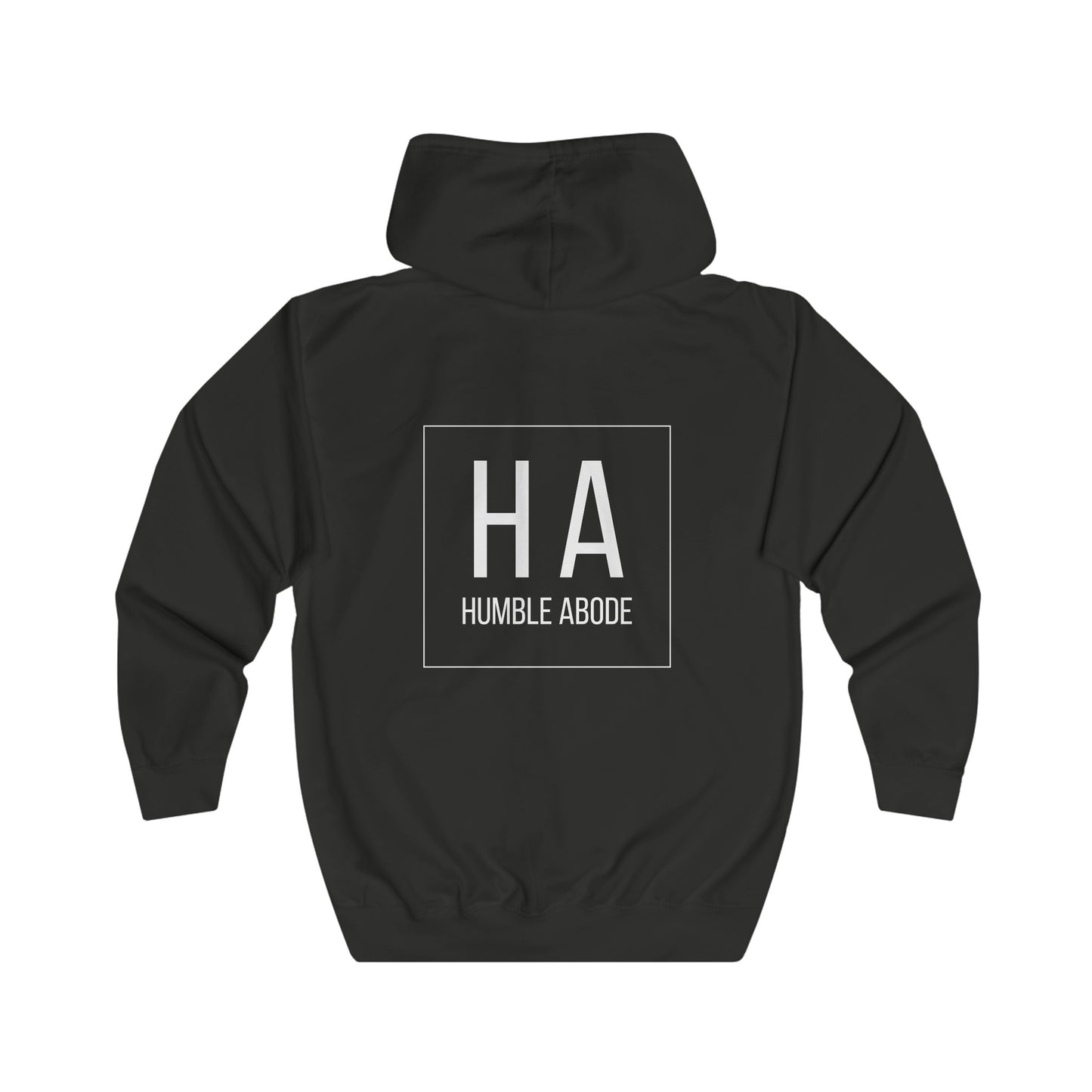 Zip-Up Unisex Hoodie - Dark Colors w/ Bold HA White Logo