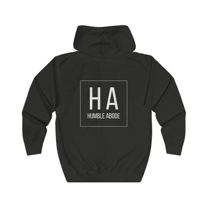 Zip-Up Unisex Hoodie - Dark Colors w/ Bold HA White Logo