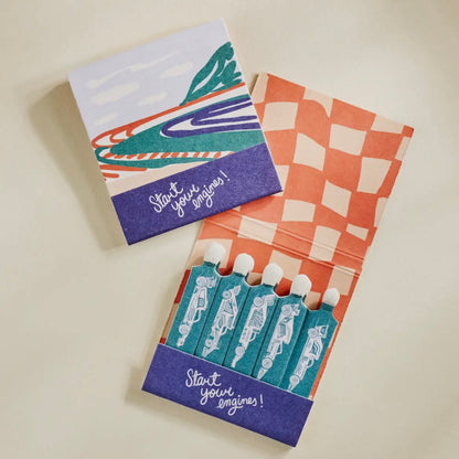 Race Car Matchbook