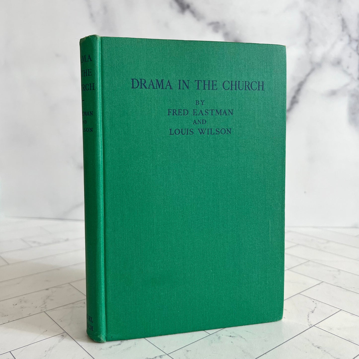 Vintage Green Hardcover Book - Drama/Church - The Offbeat Co.