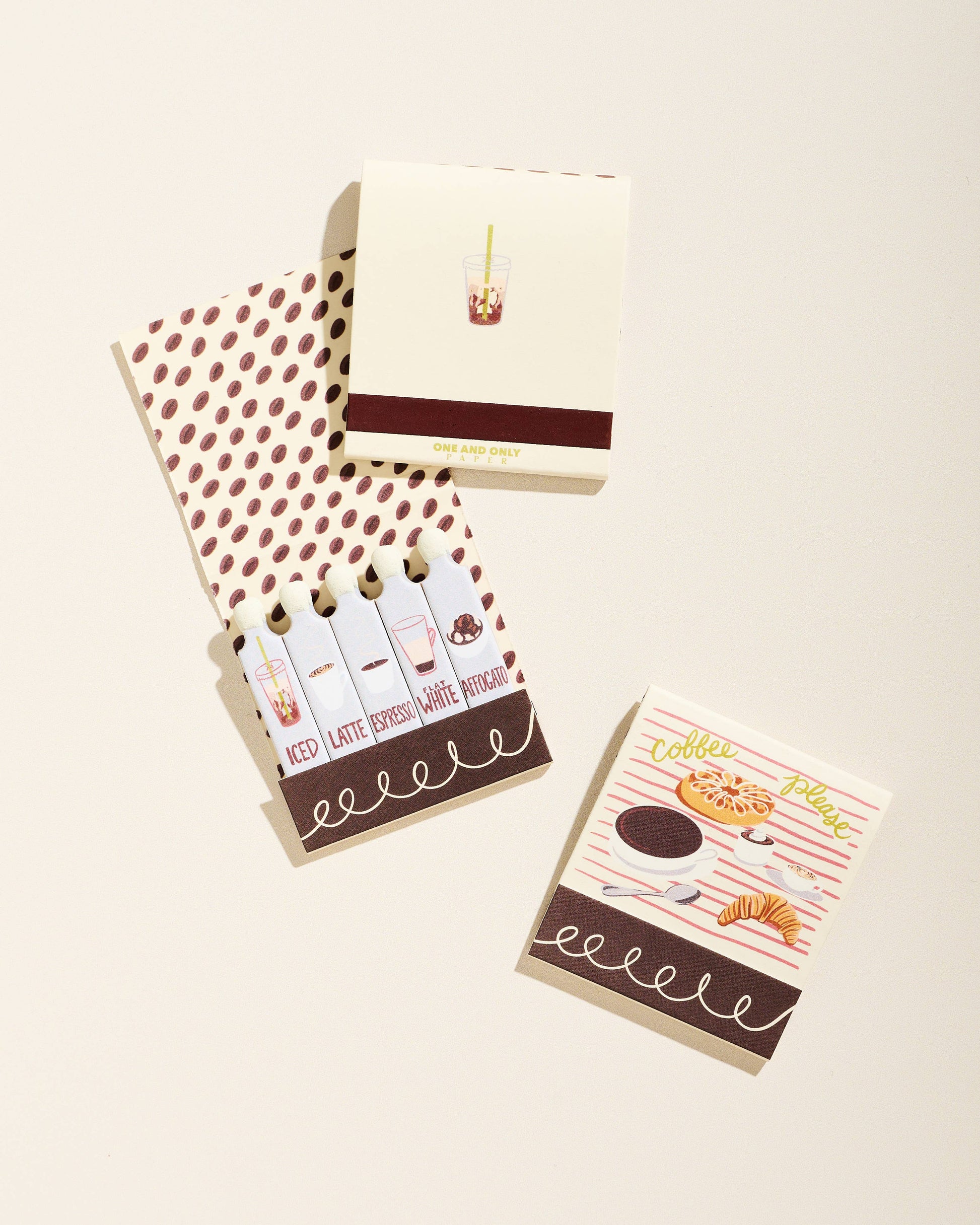 Coffee Printed 10 Stem Matchbook - Humble Abode