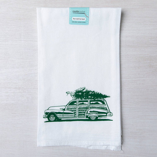 Christmas Tree Haul Tea Towel