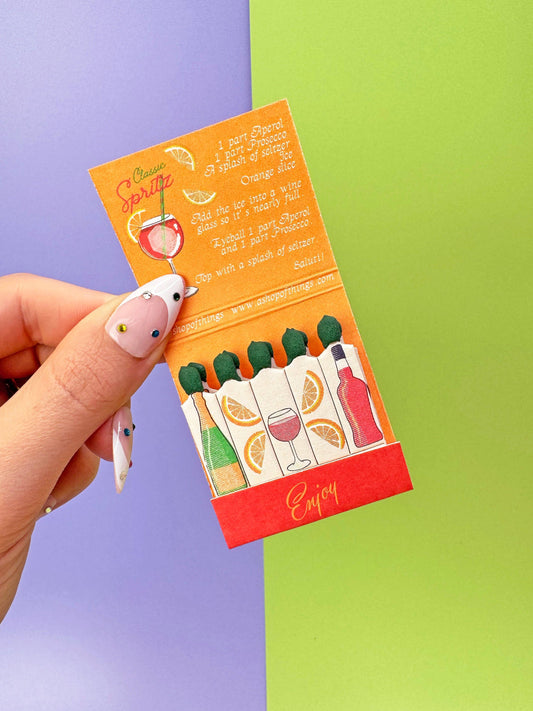 Aperol Spritz Matchbook II - Humble Abode