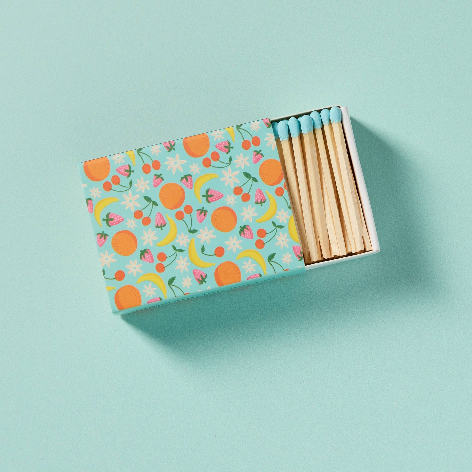 Fruit Salad Matchbox with Colorful Matchsticks - Humble Abode