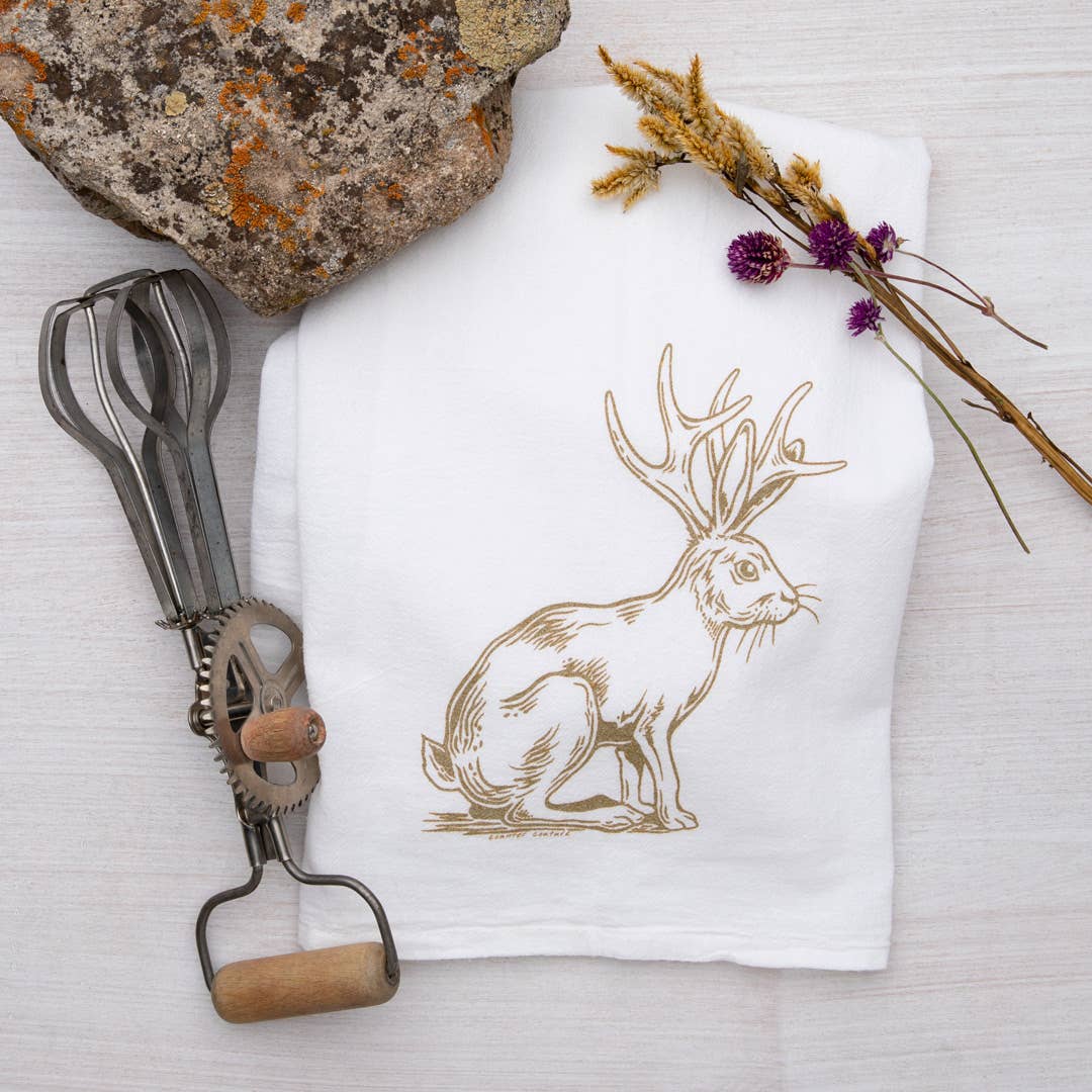 Jackalope Tea Towel - The Offbeat Co.