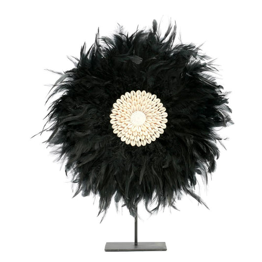 The Standing Black Feathers Decor against a blank background - The Offbeat Co.