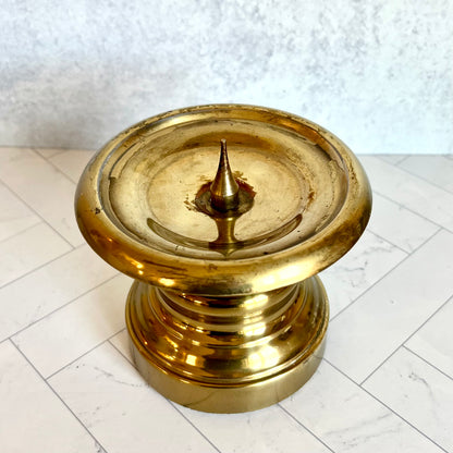 The Vintage Pillar Candlestick shown from above