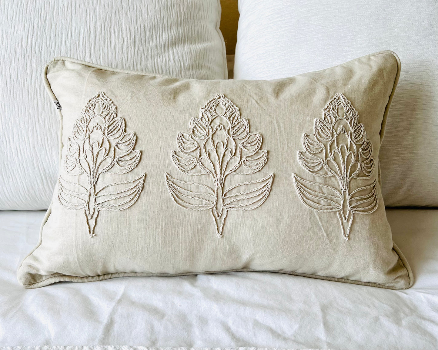 Eloise Embroidered Pillow Cover - The Offbeat Co.